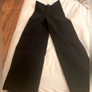 Zara wide leg 90’s black jeans in size 0